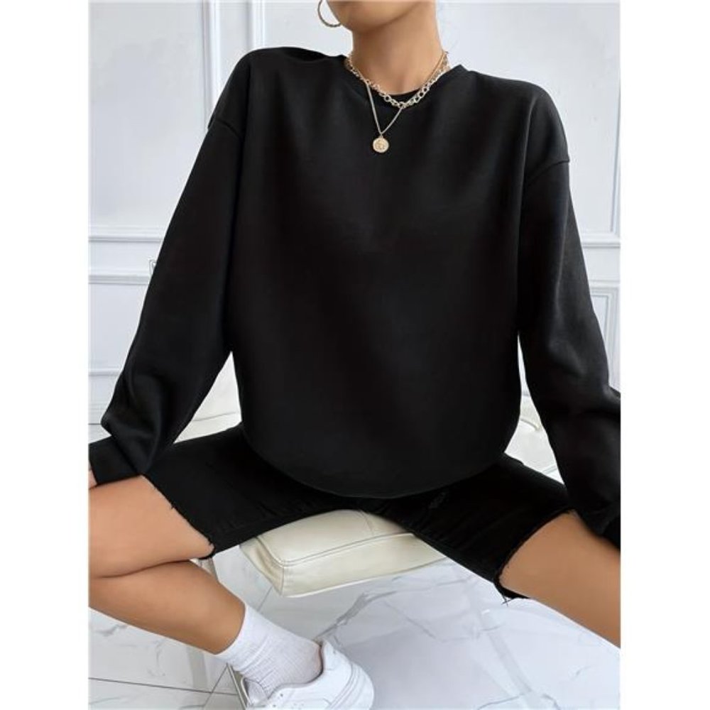 Rhinestone sweater Angel Wings Sweatshirt, Long Sleeve Crew Neck sweater shiny - Picture 5 of 12